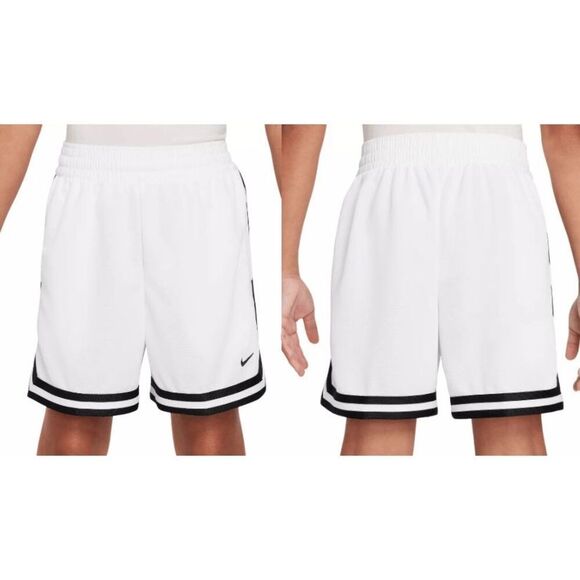 Nike Boys' Dri-FIT DNA 5” Basketball Shorts – White/Black – Size Medium - Picture 1 of 6
